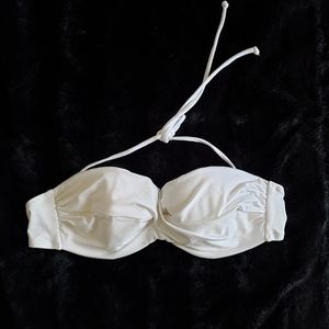 Victoria's Secret swim twist bandeau top white